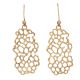 Brass Gold plated dangle earring, Brass wholesale earring for women